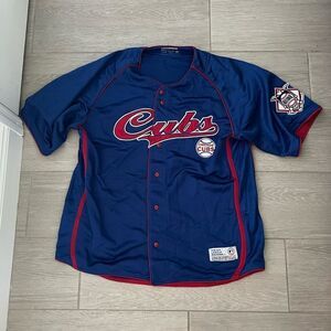 MLB True Fan Series Chicago Cubs National Embroidery Baseball Jersey Size XL MLB